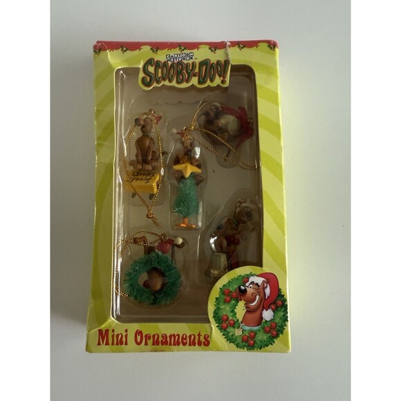 Vintage Trevco Scooby Doo Mini Ornaments Set Of 5 - Picture 1 of 13